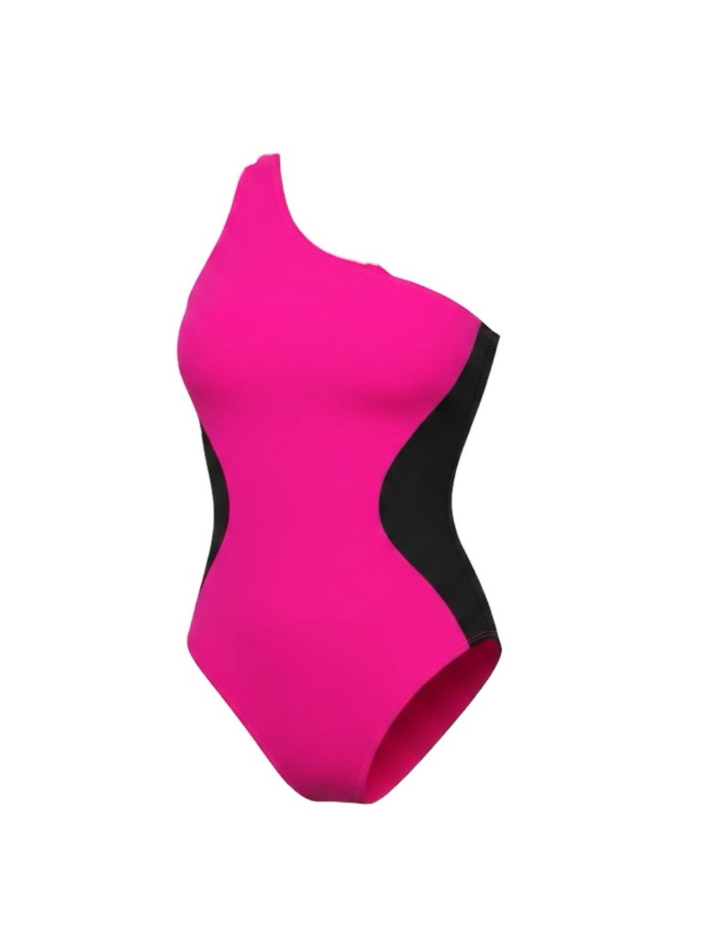 NWT TA3 One Sidey contour swimsuit Pink Black large short